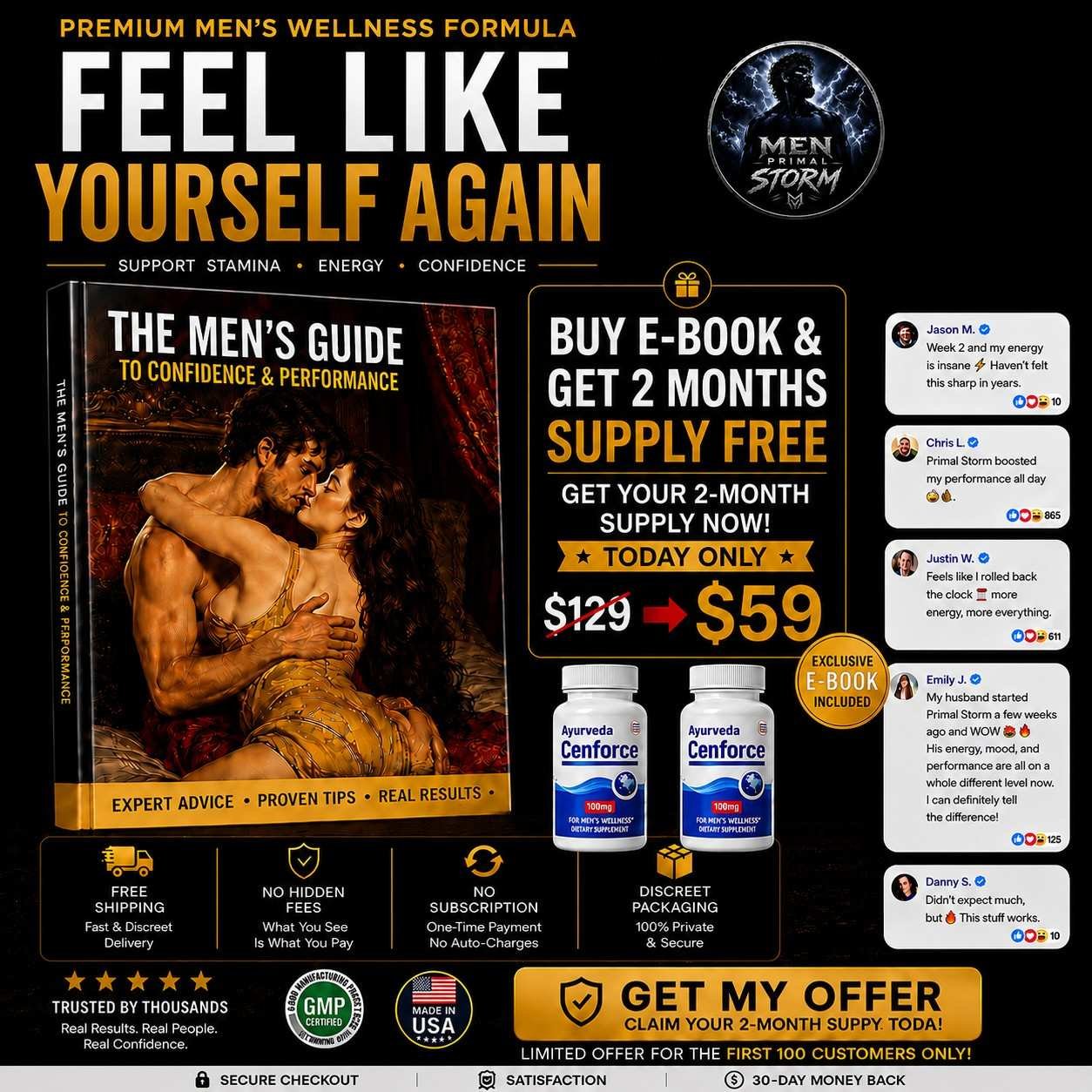 Buy E-Book & get 2 Months supply FREE | Discreet Shipping | Same Day Result